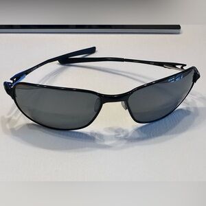 Oakley C-Wire - Polished Black/Black Iridium Polarized OO4046-01. Gently Worn